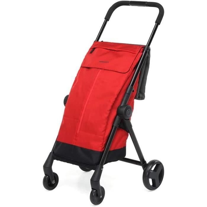 Playmarket - We Go Premium- Chariot de courses - Pliable - Zwart