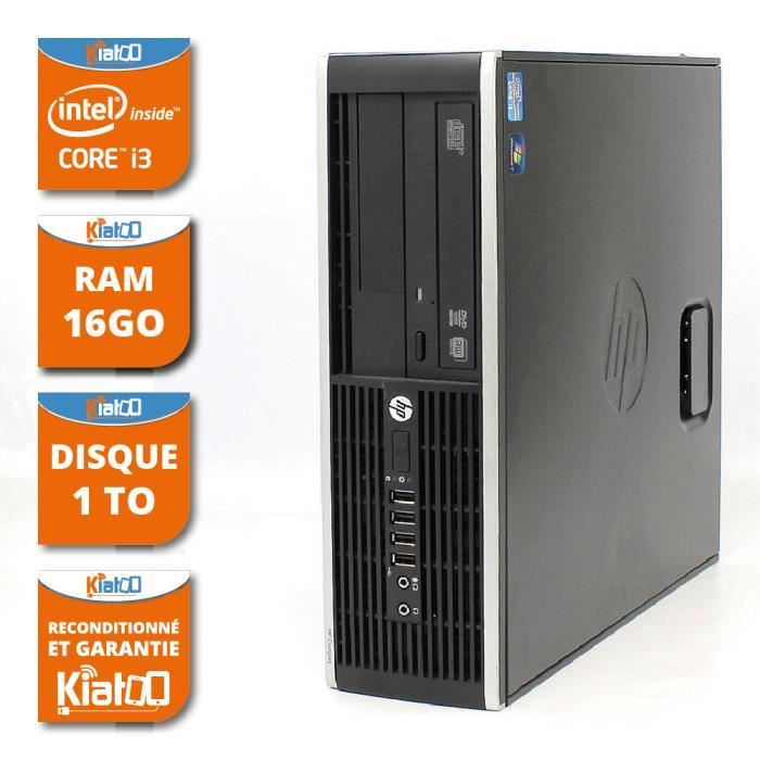 ordinateur de bureau  elite 8200 core I3 16go