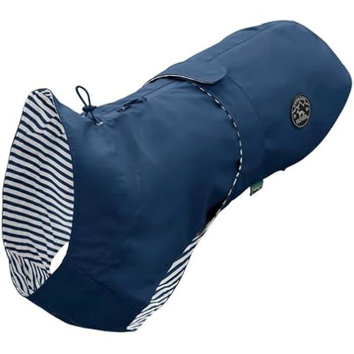 Meilleurs prix pour HUNTER Milford Manteau imperméable pour Chien avec Ouverture Harnais et Collier Bleu 30 cm