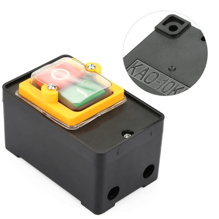 Bouton Poussoir 220V/380V Par Binghe - Interrupteur Marche/Arrêt Étanche Pour Machines Textiles Et Équipements Mécaniques - Lot De 2