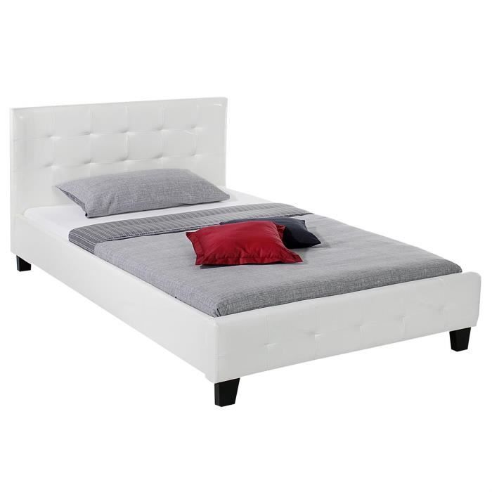 Lit Simple Pour Adulte Maria Avec Sommier 120x200 Cm 1 Place Et