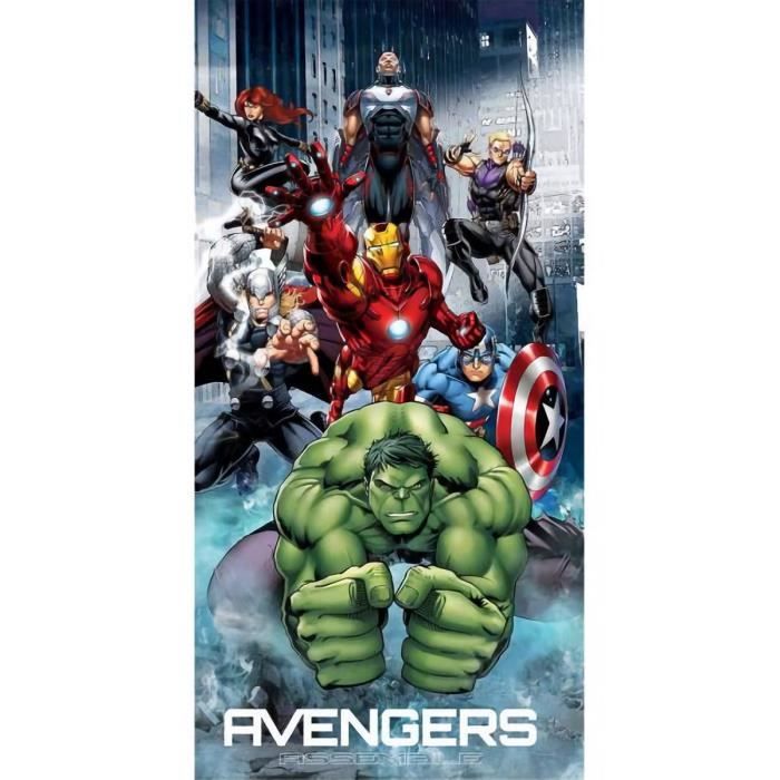 Drap de Plage Avengers Marvel - Serviette Avengers Marvel 70x140cm