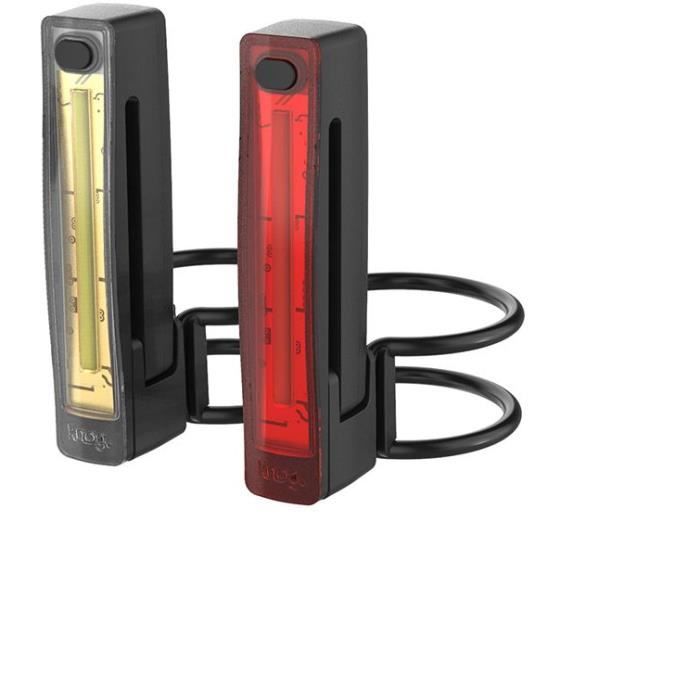 Eclairage vélo - KNOG - Plus Twinpack - Noir - Pour être vu - Avant - Batterie rechargeable USB