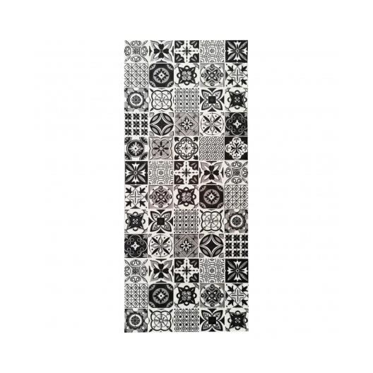 Tapis Effet Carreaux de ciment Black Dimensions - 90x130