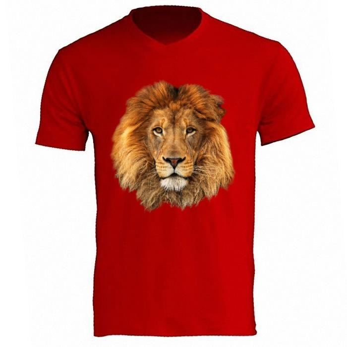 Tee shirt homme lion sales