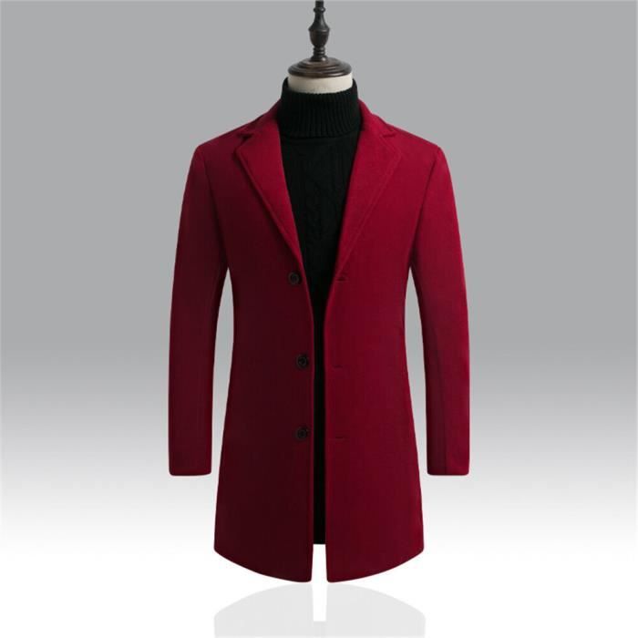 Manteau rouge bordeaux deals
