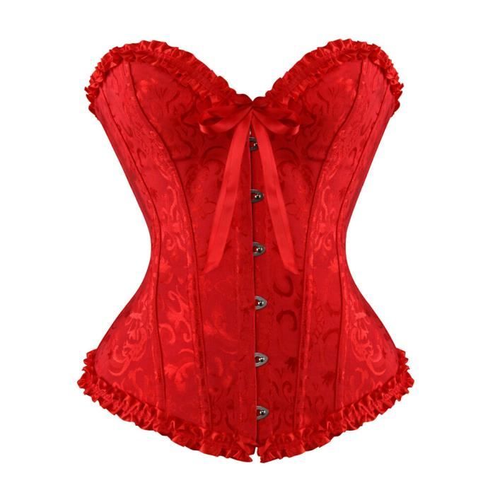 Années 60 Corset Rétro Dentelle Florale Pin Up
