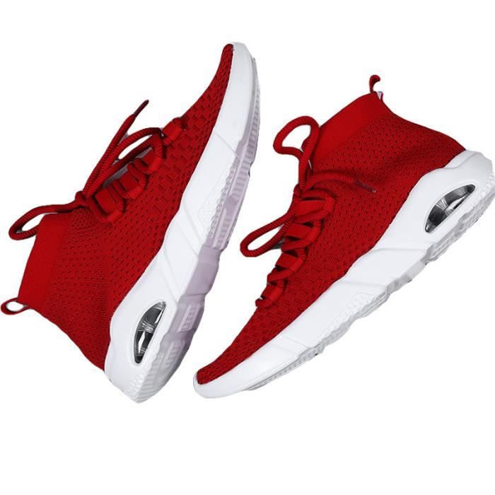 Basket rouge homme luxe outlet