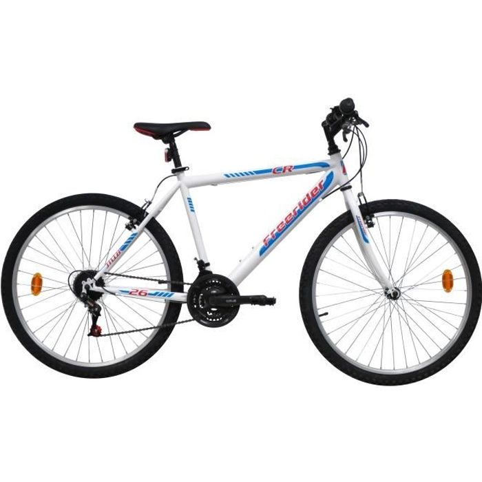 VTT 26'' Homme CR/FREERIDER avec cadre acier - 18 Vitesses - Freins V-Brake