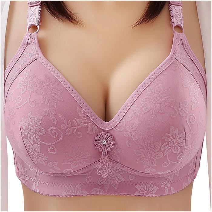Soutien-Gorge Push Up Pour Femmes Col En V Lingerie Bralette Sous