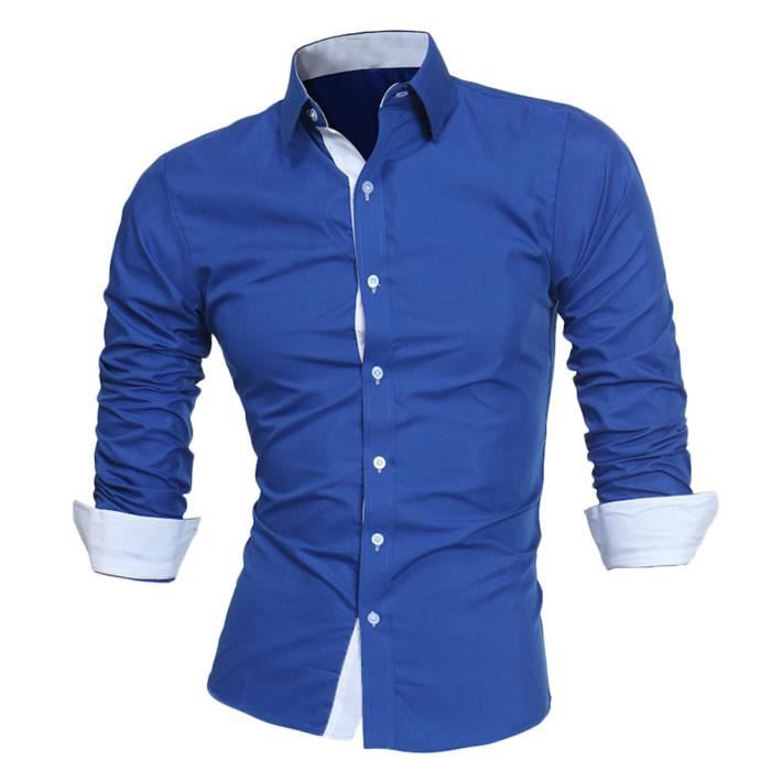 Chemise homme col bicolore new arrivals