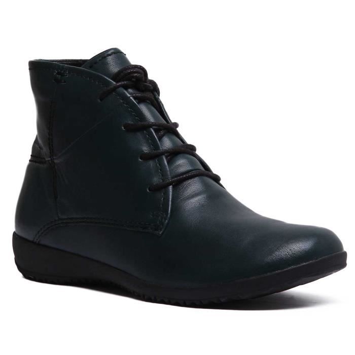 Bottines à Lacets Josef Seibel – Taille 39 Brun Cuir – Talon 7 Cm – Occasion Très Bon état