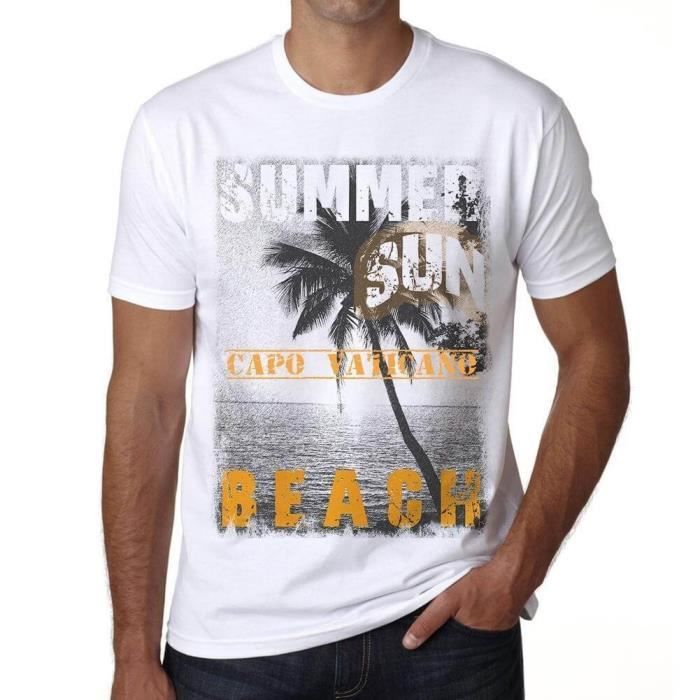 T-shirt Homme Rétro Plage - Motif Bikini Girls Et Drapeau Américain, Taille M, 100% Coton