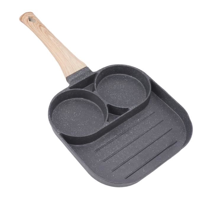 CTDMJ® Poêle Tamagoyaki Anti-Adhésive Induction Avec Spatule - Poignée Amovible