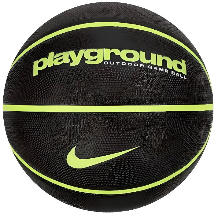 Ballon de basket Nike Everyday Playground 8P Deflated - black/volt/volt - Taille 6