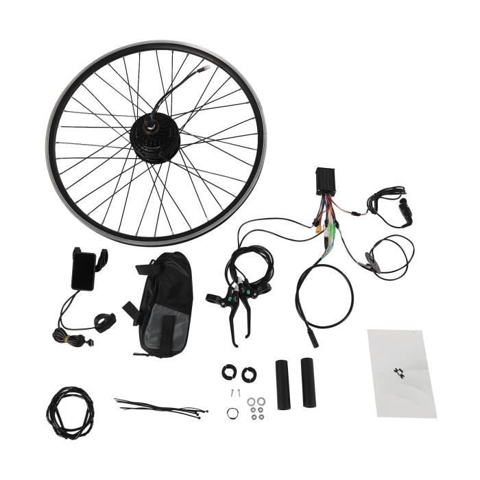 Kit de modification de vélo électrique 700c 36V 250W kit de modification de vélo électrique roue arrière LCD