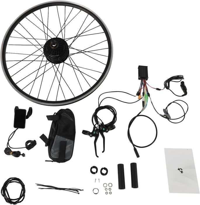 Kit de modification de vélo électrique 700c 36V 250W kit de modification de vélo électrique roue arrière LCD