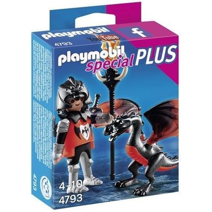 Playmobil 4793 Chevalier Avec Dragon Achat Vente Univers Miniature Cdiscount Chevalier avec petit dragon noir. playmobil 4793 chevalier avec dragon