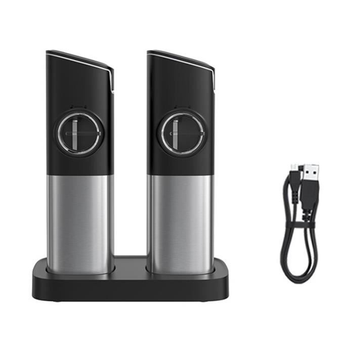 Moulin à Sel Et Poivre électrique Rechargeable USB - Réglage De Mouture, Portable, Pour Cuisine Et Barbecue | Moulin à épices Pratique, Couleur Au Choix