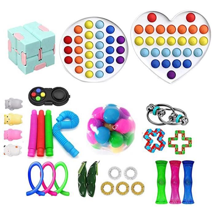 Bkemkri Jouets Sensoriels Gel Maze, Jouet à Presser Rempli De Gel, Jouet Anti-Stress Pour Enfants Et Autisme, Fidget Jouet à Presser Pour Enfants Autistes, Jouet De Relaxation Amusant (Bleu