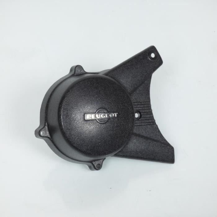 Cache carter de variateur noir marqué PEUGEOT pour mobylette Peugeot 103 Vogue - MFPN : cache variateur-190398-1N