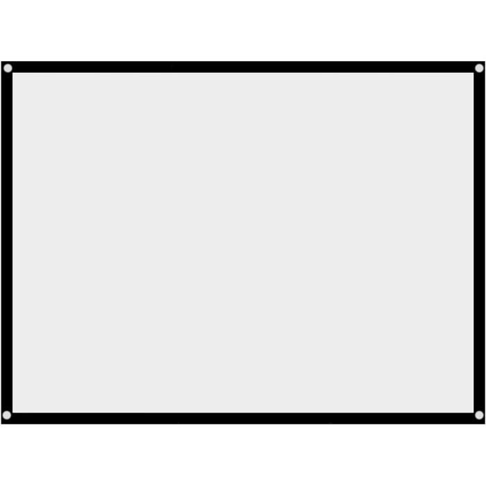 Écran De Projection Portable 120" 16:9 - HD 4K, Pliable, Avec Crochets Et Cordes
