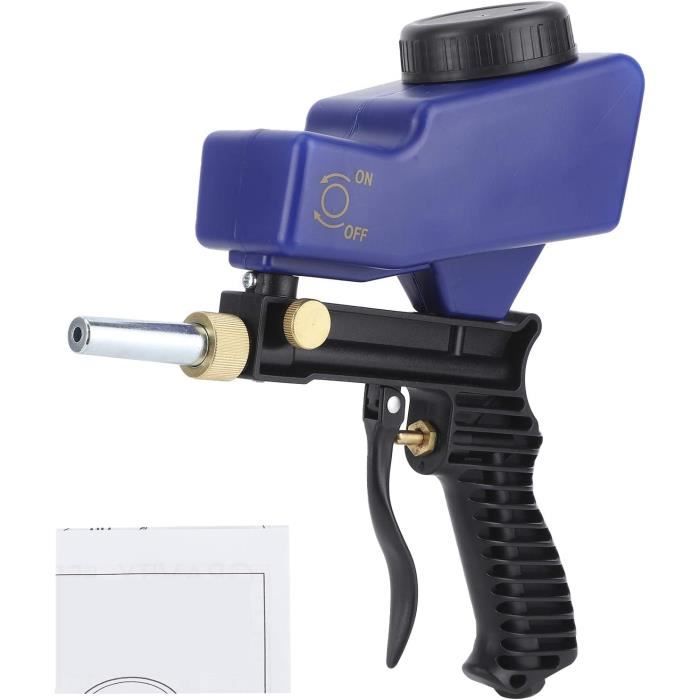Pistolet De Sablage Michelin 1L - Aérogommage Bois Métal 6 Mm, Élimine Rouille Peinture Efficace