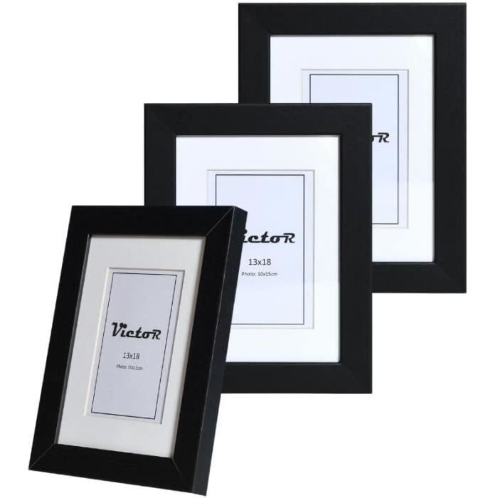 Passe-Partout 33x48 cm - Ouverture photo 20x40 cm - Noir - Pour cadres et photos