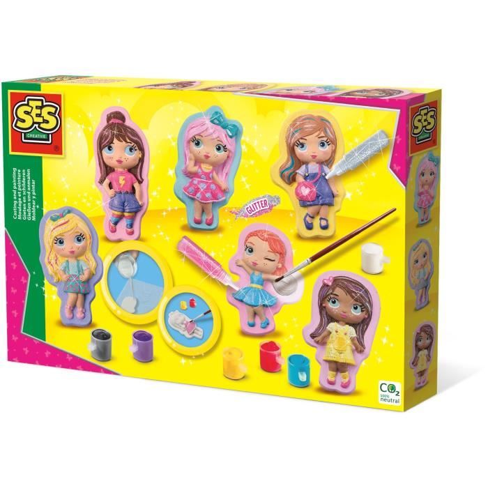 Kit de moulage et peinture Fashionistas - Mixte - A partir de 5 ans - Multicolore - Blanc