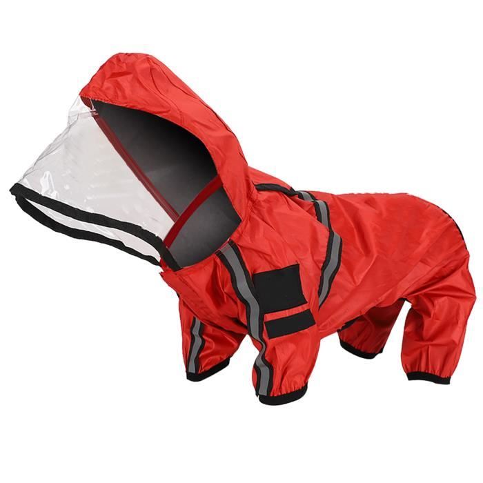 Comparer les prix de Imperméable pour chien - SHIPENOPHY - Rouge - Taille L - 155-160cm - Polyester doux