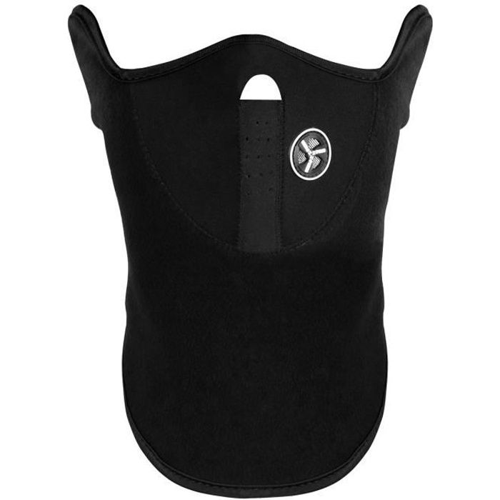 SHOP-STORY - Masque Polaire Anti-Froid Protection du Visage et Cou Contre Vent Cagoule pour Ski Snowboard Moto Scooter Vélo - NOIR