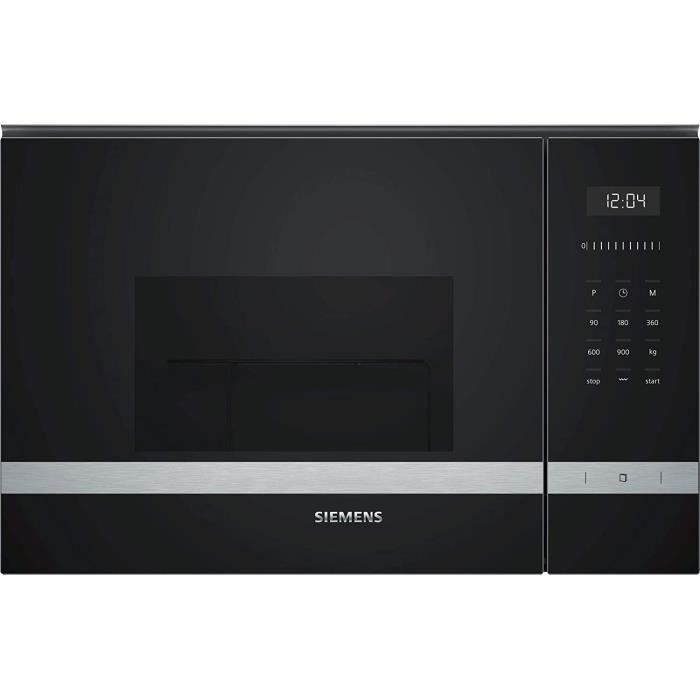 Micro-ondes Encastrable Neff Avec Gril - 25 Litres, 900 W, 8 Programmes - Design Intégré Inox Et Noir - 12