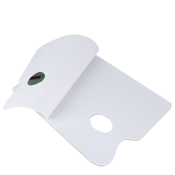 Drfeify Palette jetable d'art d'ongle Palette d'art d'ongle jetable papier jetable professionnel