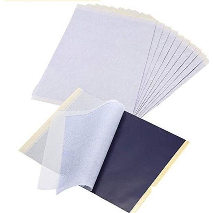 Papier Transfert Carbone A4 Bleu - Lot De 100 Feuilles Pour Artisanat