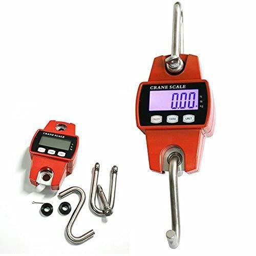 Balance Grue Numérique Portable 300 Lb (136 Kg) Avec écran LCD Et Crochets - Neuf