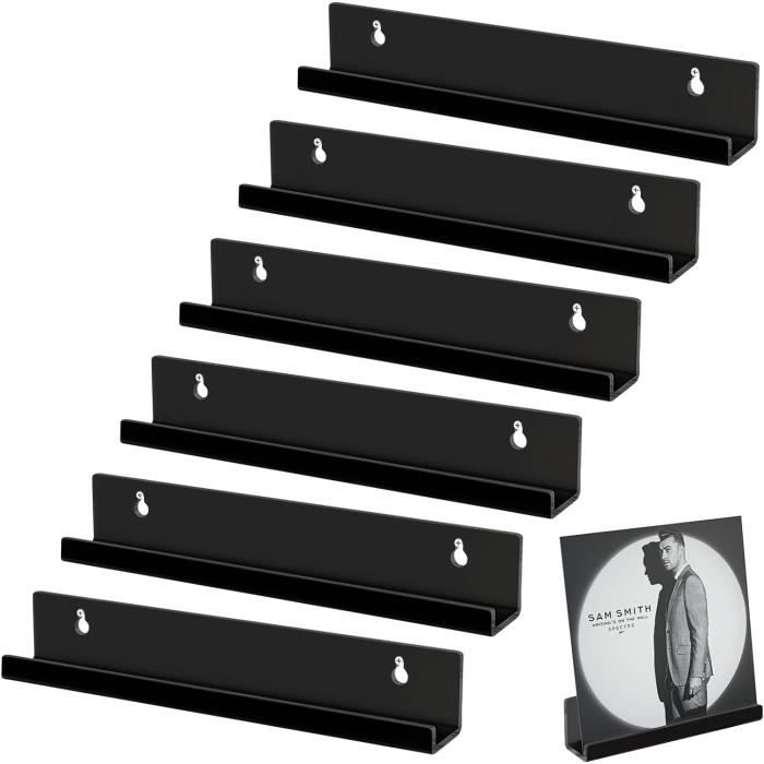Porta vinili LP da parete in legno | Espositore per dischi in vinile |Scaffale per vinili | Decorazione da parete