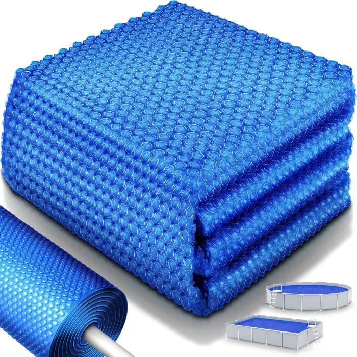 Bâche De Piscine Hors-sol Rectangulaire 450 X 220 Cm - Imperméable, Résistante Aux UV, Avec Cordon De Serrage, Protection 4 Saisons
