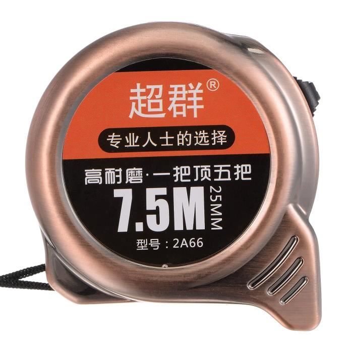 Ruban Mesurer 7,5 Mètres Echelle Métrique Règle Rétractable Acier ...