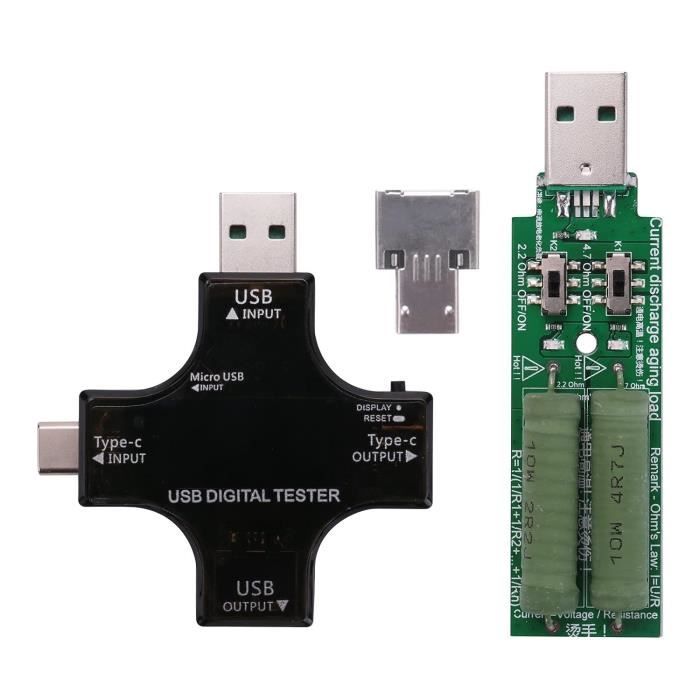 ARCELI FNB58 Testeur USB, voltmètre numérique, ampèremètre, Mesure