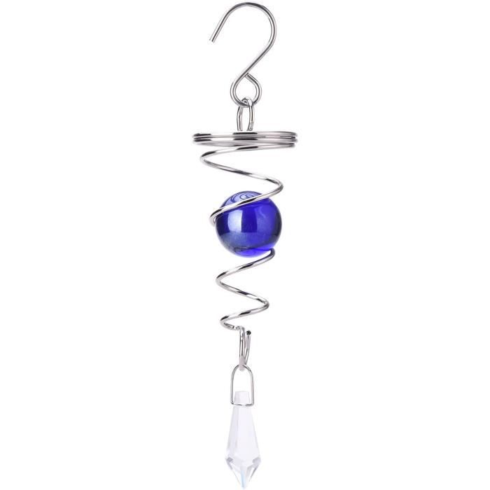 1 pièce à suspendre noir moteur rotatif éolienne mobile à piles crochet rotatif multi-usages pour décoration de jardin accessoires fournitures