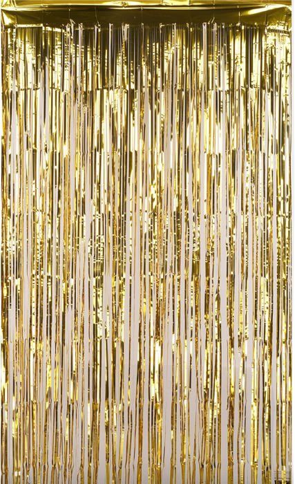 Guirlande Franges Aluminium Champagne 275cm - Décoration Fête Mariage