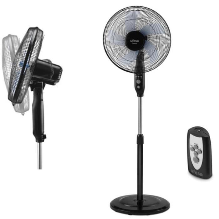 Ventilateur sur Pied - UFESA - DAKOTA - Noir - 50 W - Électrique - Ufesa