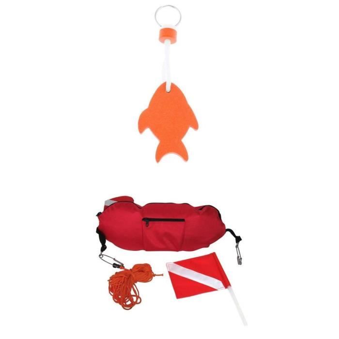 Drapeau De Plongée Tyenaza Avec Flotteur Et Corde - Bouée Signalisation Plongée Sous-Marine