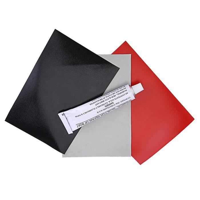 X AUTOHAUX Patch Réparation PVC Kayak 5x100cm Bleu - Kit Réparation Bateaux Gonflables Canoë
