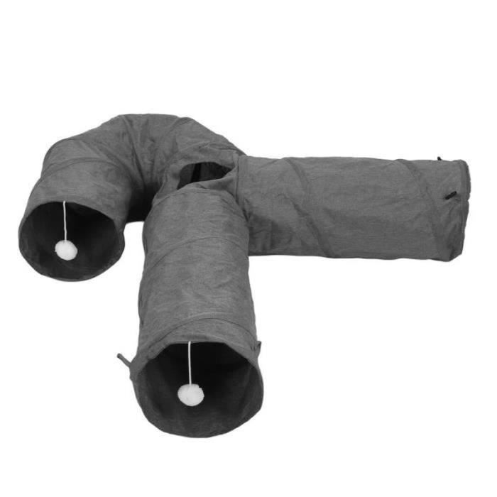 Tunnel Pliable Pour Chat/chien - 50 Cm De Long, 25 Cm De Diamètre, Polyester Renforcé, Cadre Acier, Jouet Interactif