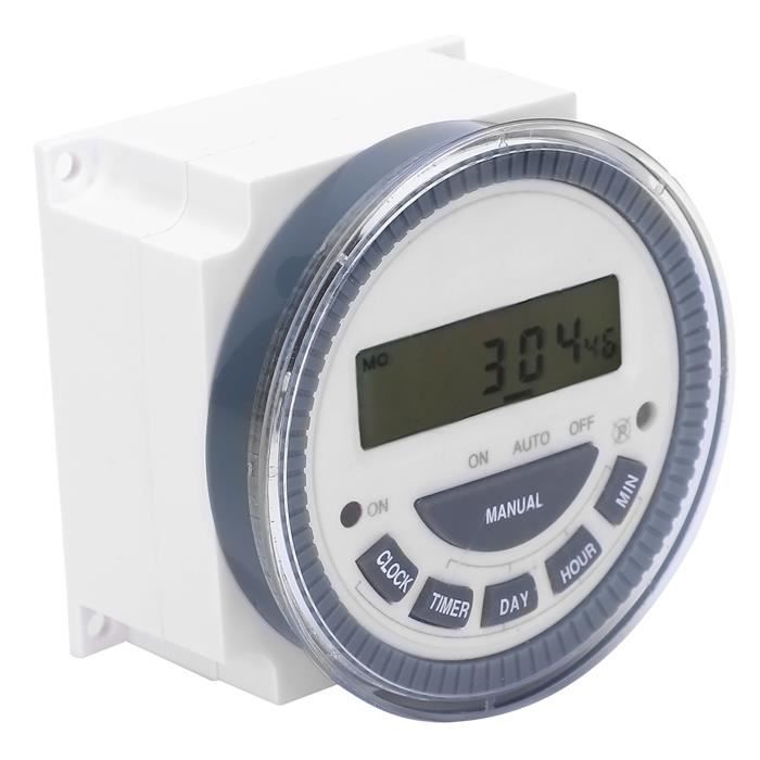 Minuterie lectronique pratique surveillance du temps noire