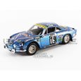 Voiture Miniature de Collection - SOLIDO 1/18 - ALPINE A110 1600S - Rallye Monte Carlo 1976 - Blue - 1804204-1