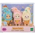 Le trio de bébés en costumes de crèmes glacées - SYLVANIAN FAMILIES - 5593-1