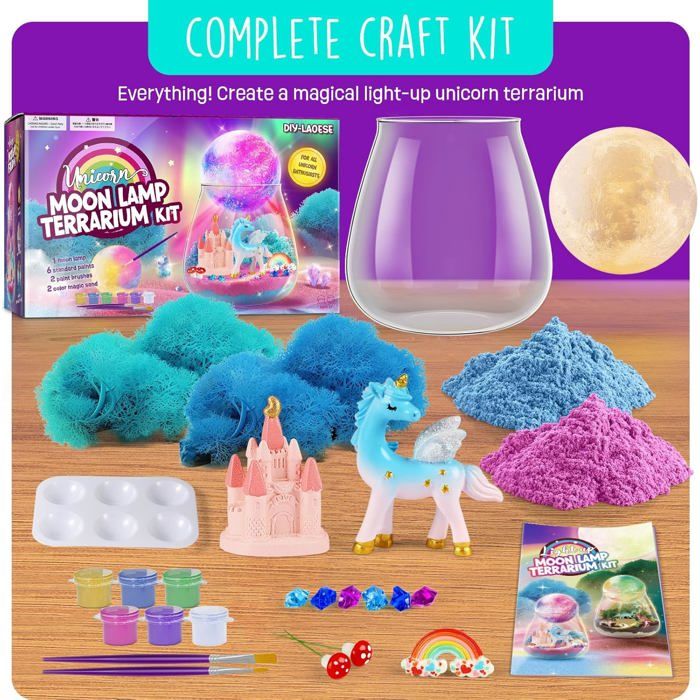 Toyzey Kit Lampe Lune à Bricoler – Veilleuse DIY Pour Enfants De 6 à 12 Ans – Cadeau Créatif Et Personnalisable