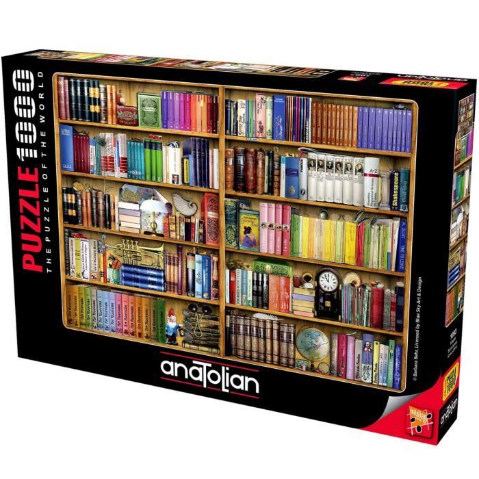 Puzzle 1000 pièces - ANATOLIAN - Bibliothèque de livres - Mixte - Adulte -  Intérieur - Cdiscount Jeux - Jouets